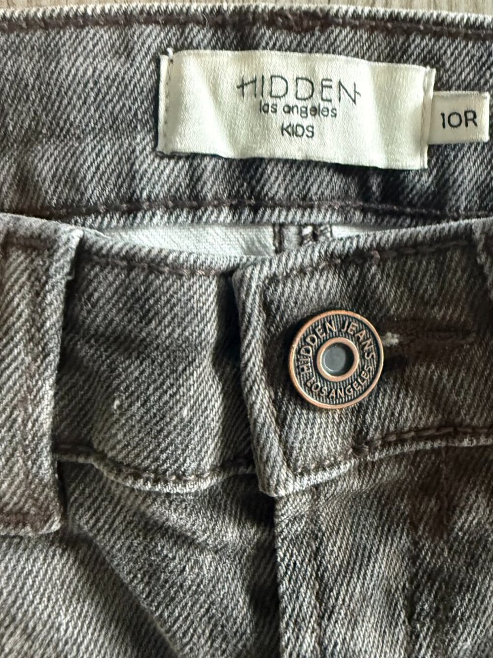 🖤 Hidden Girls Wide Leg Faded Black Jeans – Youth 10R
